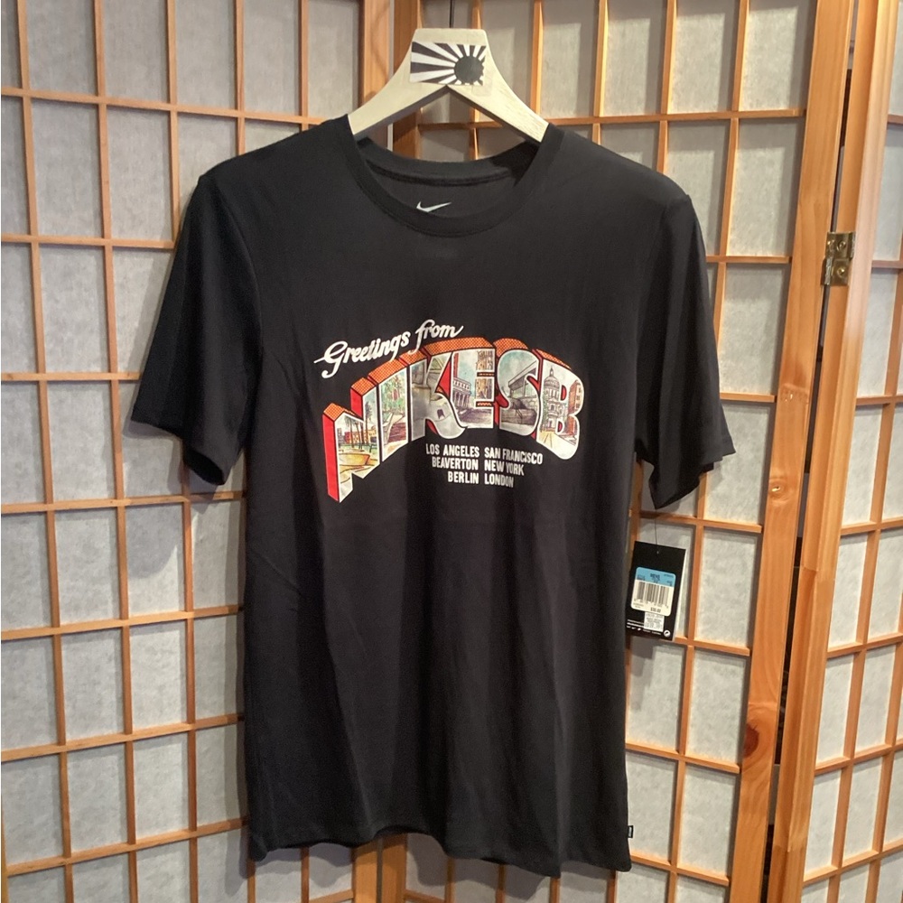 Nike SB Pro "Greetings From" The Nike Tee Dri-FIT T-Shirt 658419-010 Men Medium